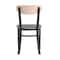 Flash Furniture Gray Vinyl Dining Chairs - Natural Wood Backs, PK 2 2-XU-DG6V5GYV-NAT-GG - alternate 4